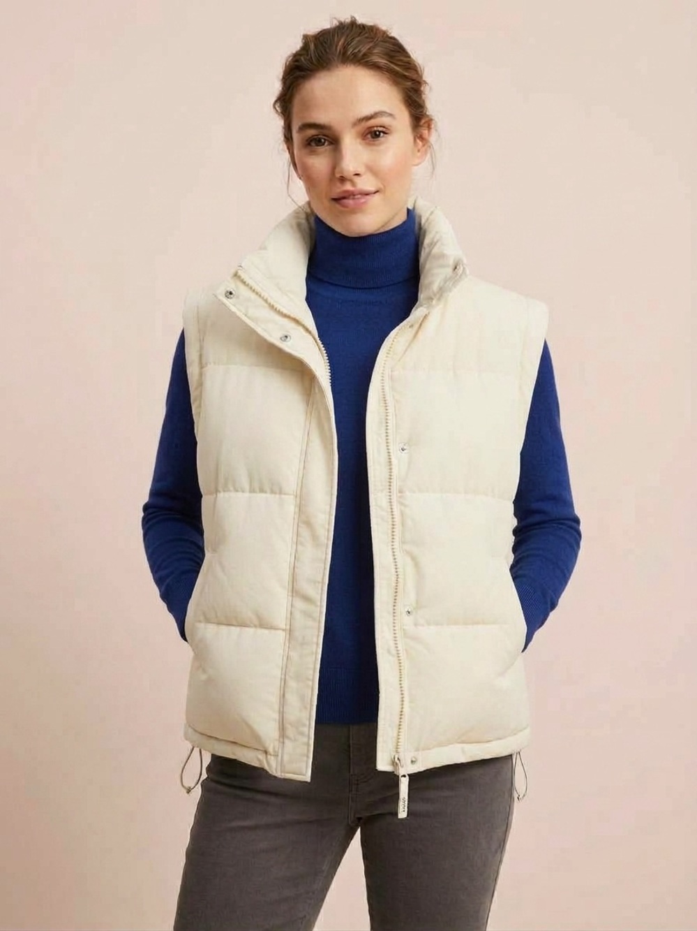 Off White Down Puffer Vest